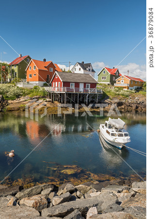 Fishing village Henningsvaer in Lofoten islands Fishing village Henningsvaer in Lofoten islands 36879084