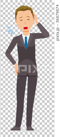 Young businessman is tired 36879874