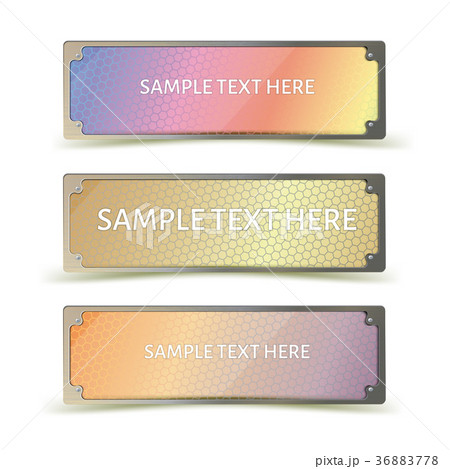 Abstract gorizontal banner set. 36883778