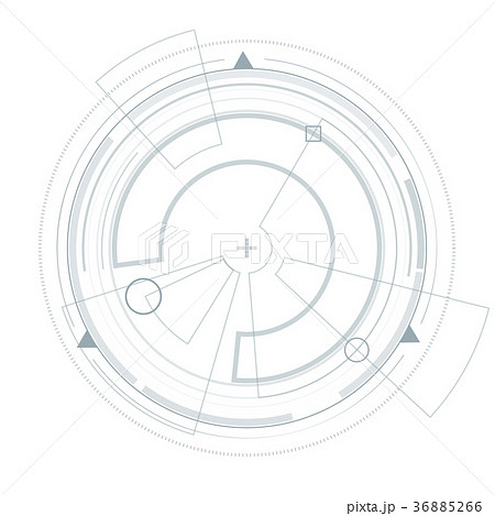 Futuristic user interface HUD. Virtual graphic. 36885266