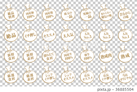 レストラン用語セット レストラン用語セット 36885504