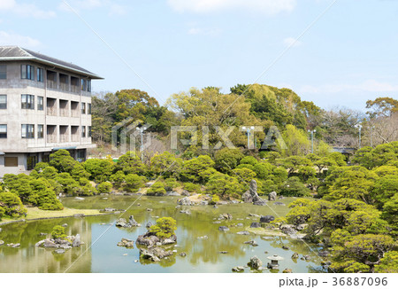 柳川藩主立花家の旧邸宅の庭園（福岡県柳川市） 36887096