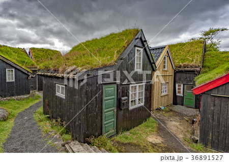 Far oer island wood grass roof house Far oer island wood grass roof house 36891527
