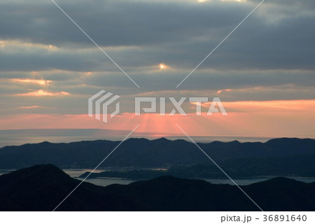 奄美十景 長雲峠からみる朝の龍郷湾07 奄美十景 長雲峠からみる朝の龍郷湾07 36891640