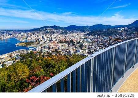 鍋冠山展望台 長崎港の眺め 鍋冠山展望台 長崎港の眺め 36891829
