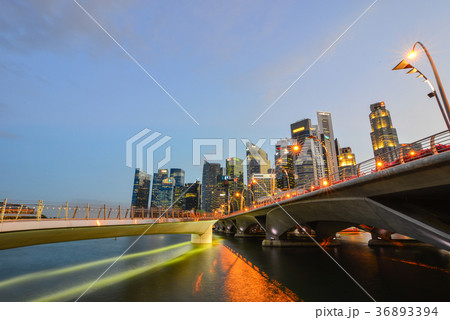 Night view of Marina Bay, Singapore Night view of Marina Bay, Singapore 36893394