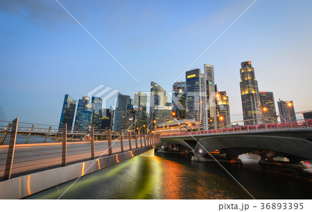 Night view of Marina Bay, Singapore Night view of Marina Bay, Singapore 36893395