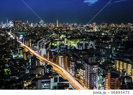 キャロットタワー　夜景 36893475