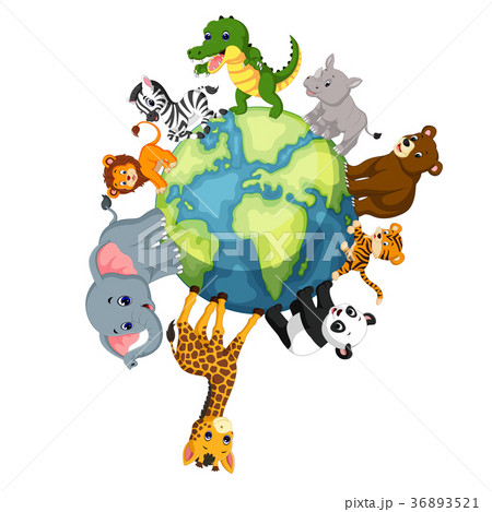 Wild Animal standing around the world 36893521