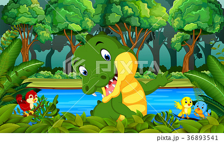 Crocodile in the forest Crocodile in the forest 36893541