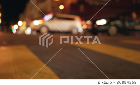 bokeh lighs of evening street of San Francisco bokeh lighs of evening street of San Francisco 36894568