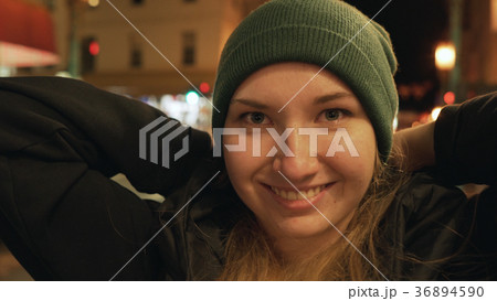 teen girl on street of Chinatown in San Francisco teen girl on street of Chinatown in San Francisco 36894590