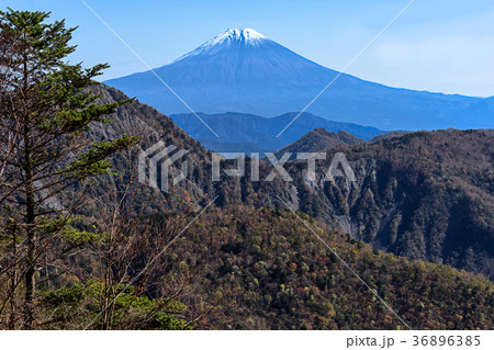 大谷崩と富士山 36896385