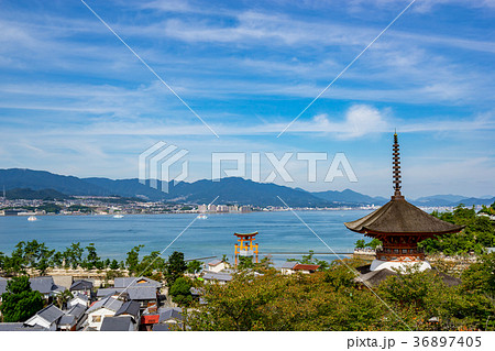 【広島県】宮島の風景 36897405