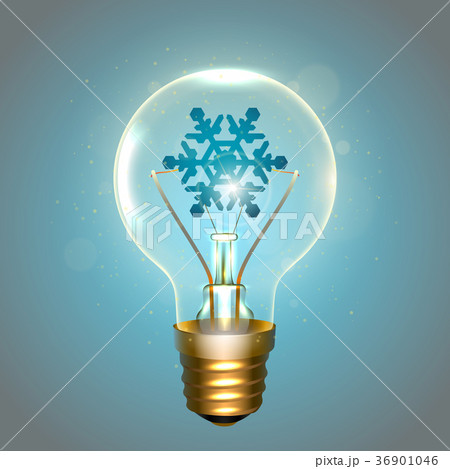 Realistic lamp with the symbol 36901046