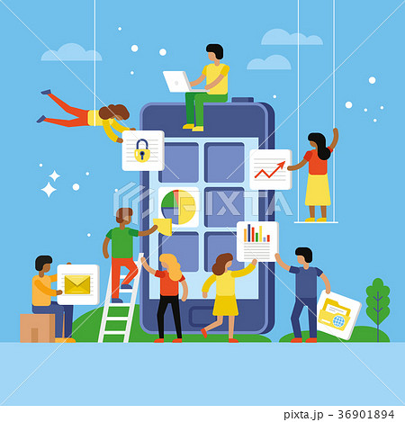 Web design and app development concept 36901894