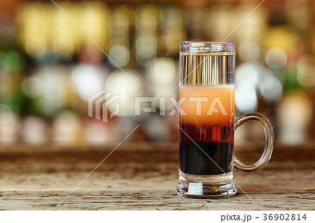 cocktail colored layers of alcohol cocktail colored layers of alcohol 36902814