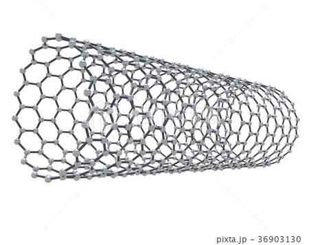 Carbon nanotubes molecule structure 3d 36903130