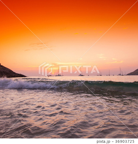 Sunset with dramatic sky Sunset with dramatic sky 36903725