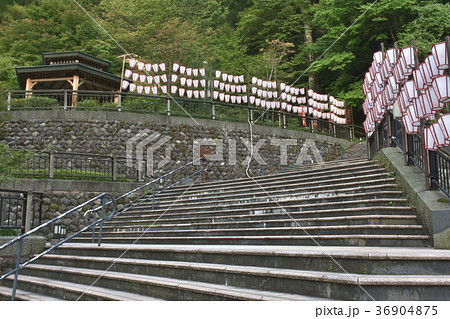 湯涌稲荷神社と湯涌ぼんぼり祭り 湯涌温泉の写真素材