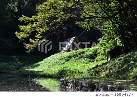 玉泉湖と氷室小屋　湯涌温泉 36904877