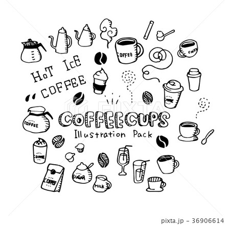 Coffee cups Illustration pack 36906614