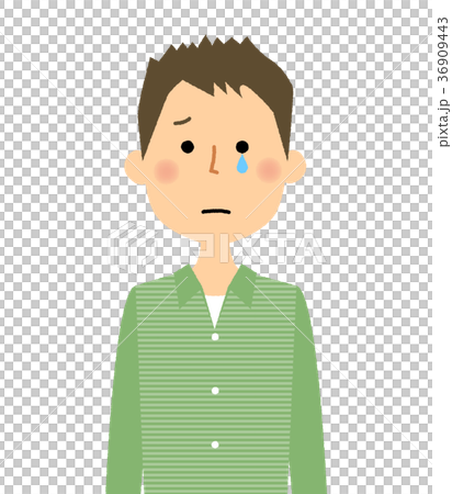 若い男性　パパ　　泣く 36909443