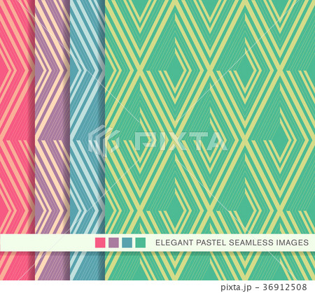Seamless pastel background vintage pattern set Seamless pastel background vintage pattern set 36912508
