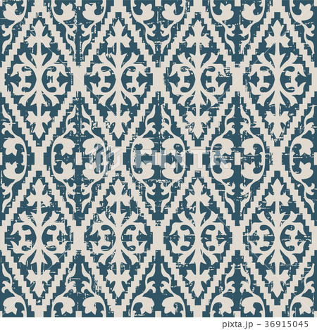 Seamless retro worn out background vintage pattern 36915045