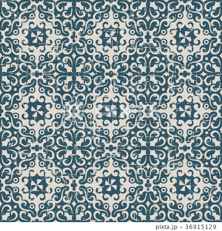Seamless retro worn out background vintage pattern 36915129