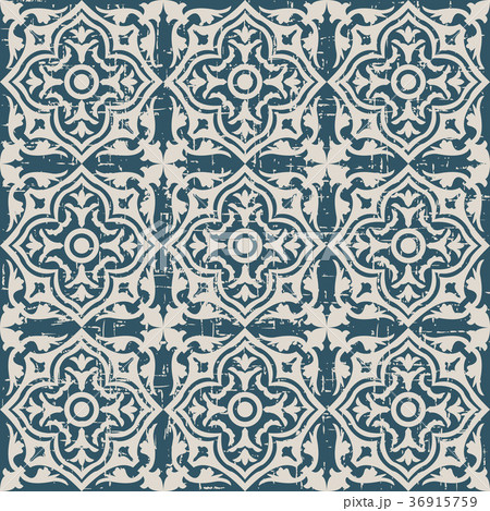 Seamless retro worn out background vintage pattern 36915759