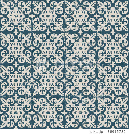 Seamless retro worn out background vintage pattern 36915782