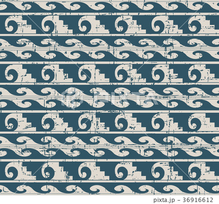Seamless retro worn out background vintage pattern 36916612