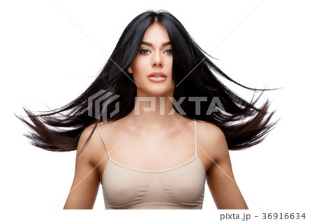Beautiful Young Woman with Clean healthy hair 36916634