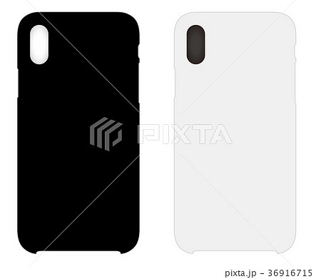 スマートフォンケース モックテンプレートイラストのイラスト素材 スマートフォンケース モックテンプレートイラストのイラスト素材