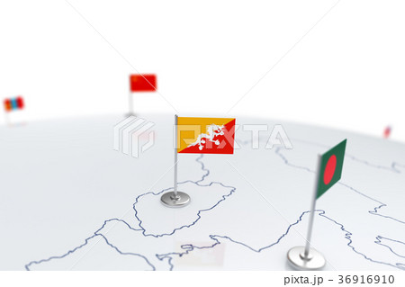 Bhutan flag Bhutan flag 36916910