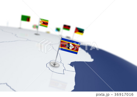 Swaziland flag 36917016