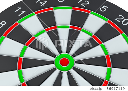 Dart board, isolated 36917119