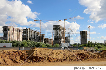 multi-storey building under construction multi-storey building under construction 36917572