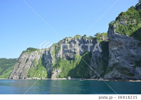 オタモイ海岸　小樽　観光船からの景色 36918235