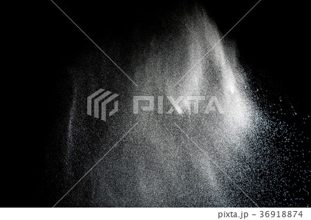 Freeze motion of white particles on black  36918874