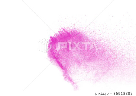 pink particles splatter on white background pink particles splatter on white background 36918885