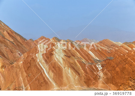Rainbow mountains in asian geopark at China 36919778