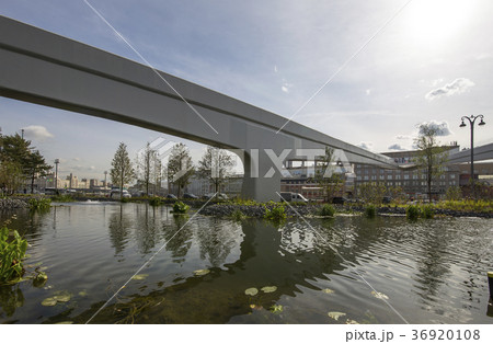 Floating bridge of Zaryadye park in Moscow,Russia Floating bridge of Zaryadye park in Moscow,Russia 36920108