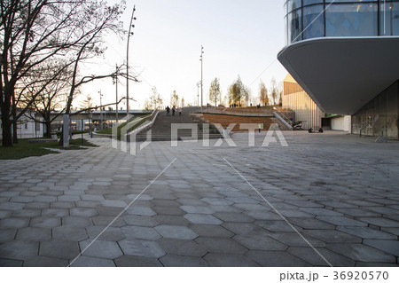 Zaryadye Park (at Night) in Moscow, Russia 36920570