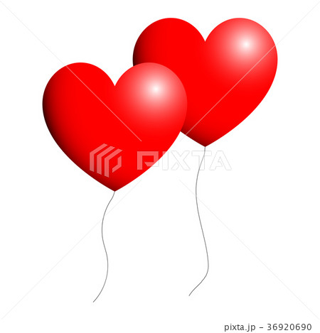 Ballon heart for Valentine days Red color Ballon heart for Valentine days Red color 36920690