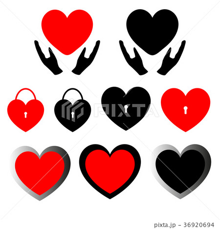 Heart set care lock and double path Heart set care lock and double path 36920694