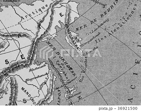 古地図 オホーツク海 古地図 オホーツク海 36921500