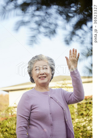 高齢者 老人 笑顔 36923327