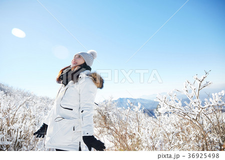 徳裕山 雪景色 屋外 36925498